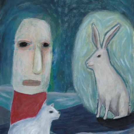 lowbrow art rabbit oracle painting
